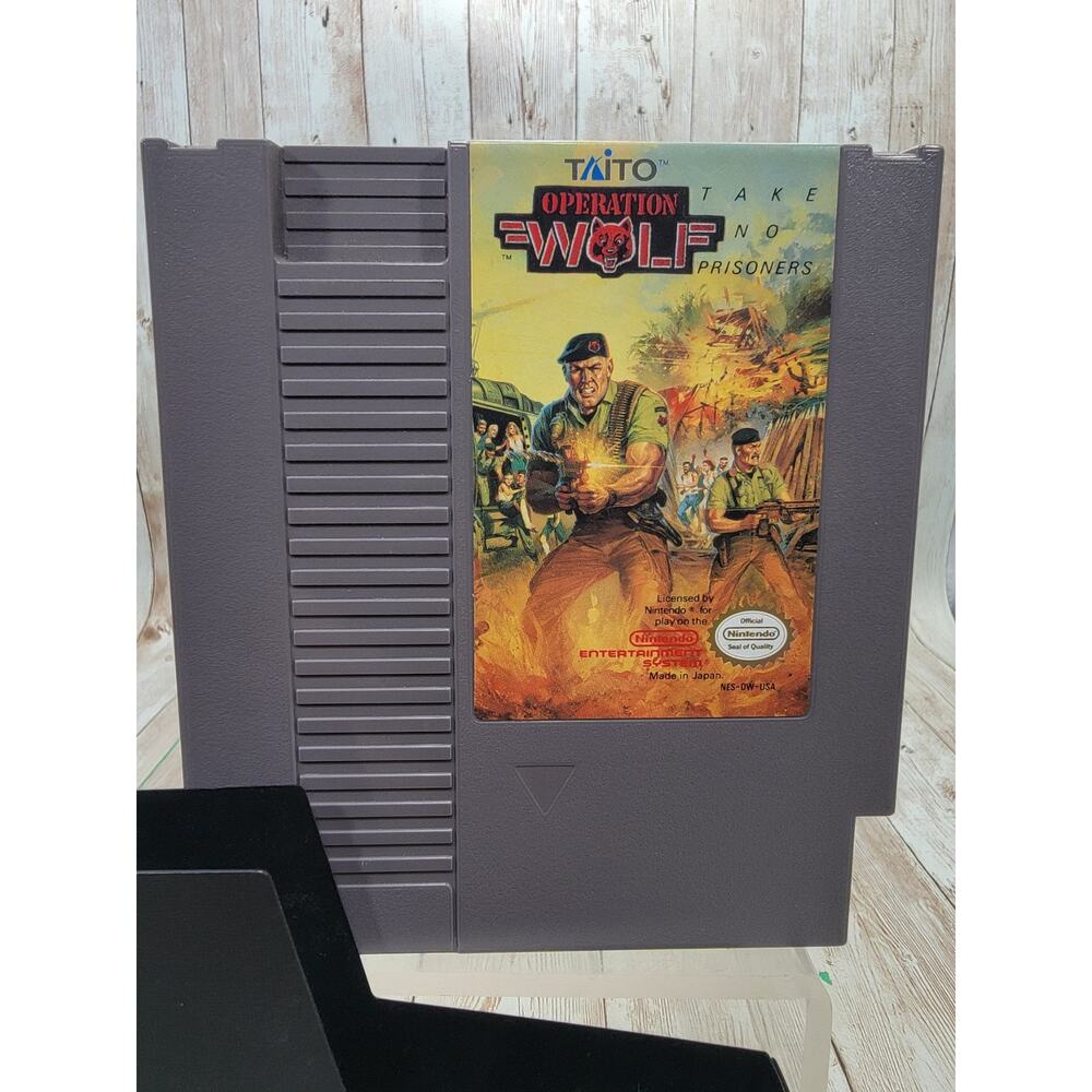 Operation Wolf NES - Nintendo Original Classic Authentic Zapper Game